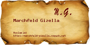 Marchfeld Gizella névjegykártya